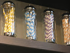 Striped and dotted paper straws come in a rainbow of colors