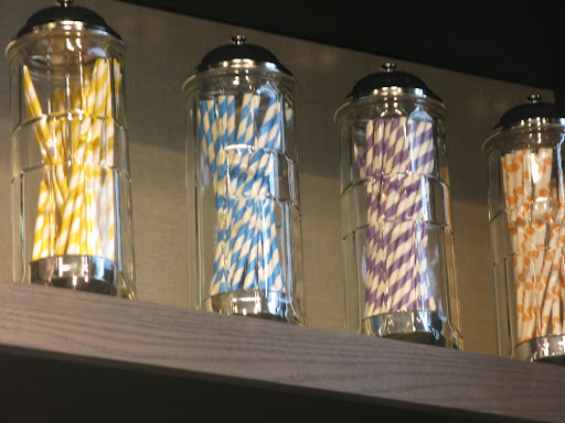 Striped and dotted paper straws come in a rainbow of colors