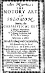 Ars Notoria The Notary Art Of Solomon