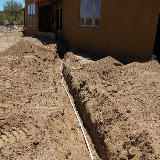 Pex line 1 foot above electrical conduit 5/13