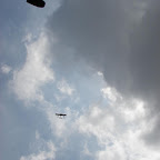 Tambi&eacute;n por aire acompa&ntilde;aron la marcha