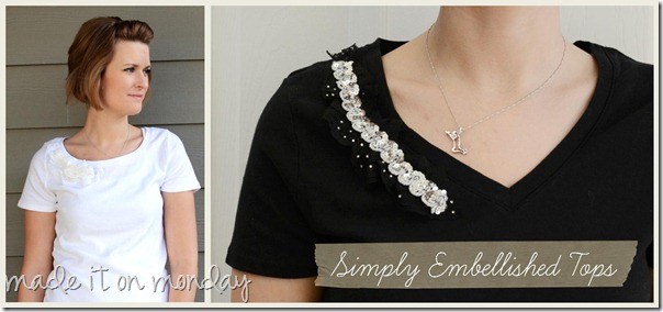 simply embellished tops