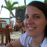 Debbie Takes in the view at Kimos in Lahaina