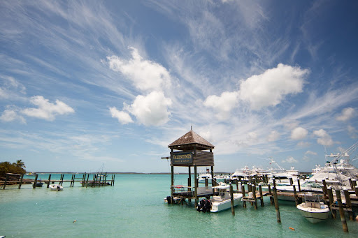 The marina.