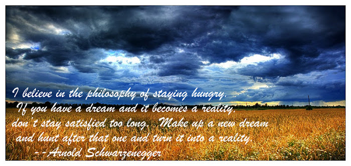 Make Up a New Dream & Stay Hungry In Life Quote