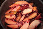 The final ingredient, pomegranate seeds!