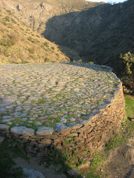 An old threshing floor along the path... Some friends of ours have done t'ai chi here, as did my mom.
