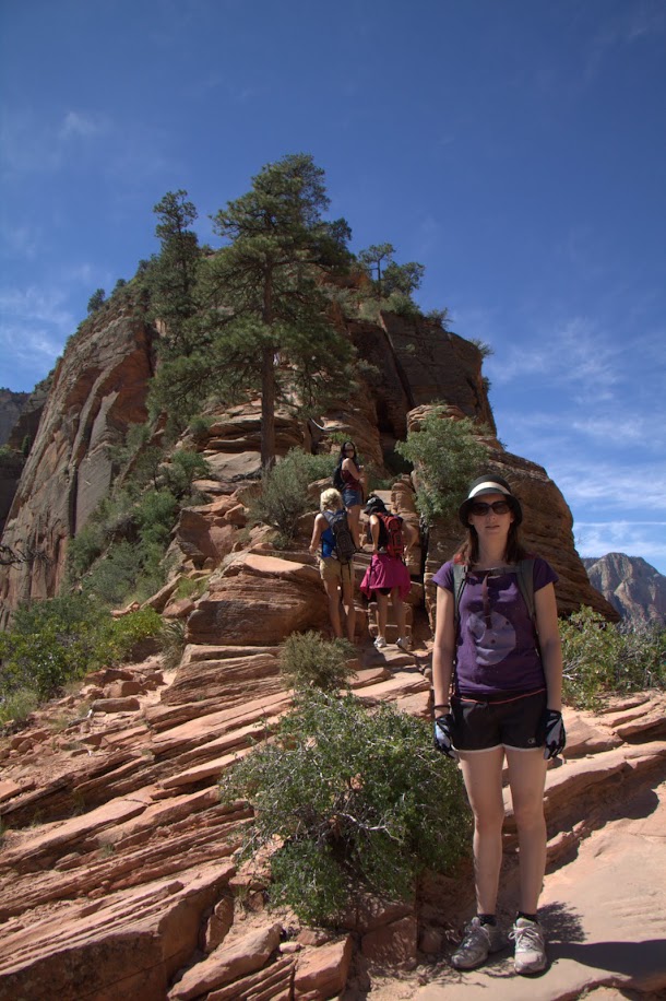 The Start of the Final Section to Angels Landing
