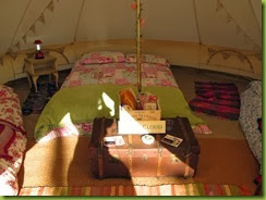 glamping bedroom