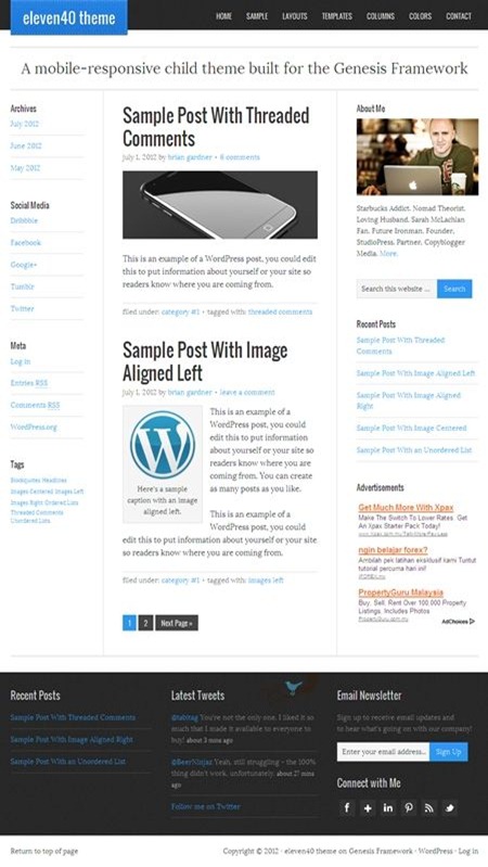 Eleven40 WordPress theme review Eleven40 WordPress theme review