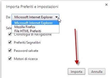 chrome-importare-preferiti