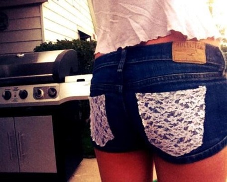 Short parches traseros