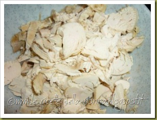 Pollo freddo in insalata con crema di peperoni (1)