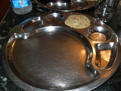 The huge platter that was completely full after I had finished my lunch! The food never stopped coming.
