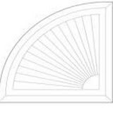 quarter round sunburst