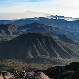Bromo eruption seen from Semeru (Andy Dean, July 2011)