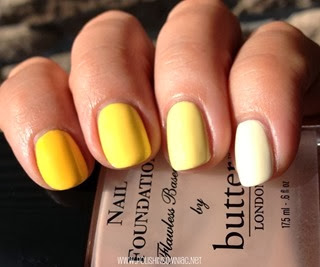 Yellow Ombre with butter LONDON and Illamasqua