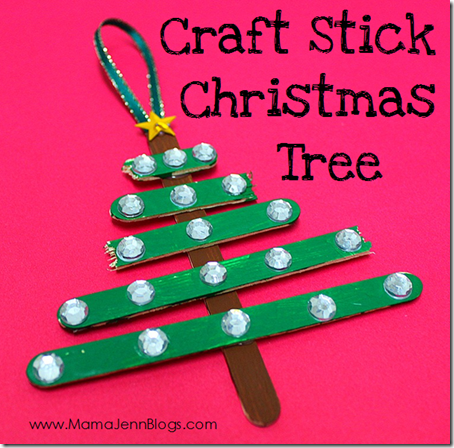 Craft Stick Christmas Tree Ornament