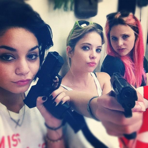 Spring Breakers on the set 00