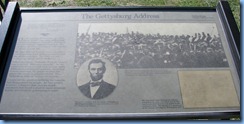2814 Pennsylvania - Gettysburg, PA - Gettysburg National Military Park Auto Tour - Soldier's National Cemetery - Gettysburg Address sign 2814 Pennsylvania - Gettysburg, PA - Gettysburg National Military Park Auto Tour - Soldier's National Cemetery - Gettysburg Address sign
