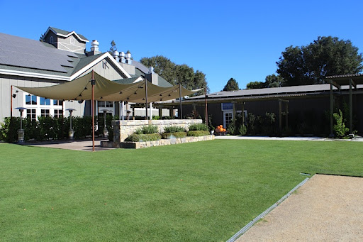 Here, you can see the covered dance floor, area for tables, a sand pit for fires or pig roasts, and in front of that, the most amazing smoker! Here, you can see the covered dance floor, area for tables, a sand pit for fires or pig roasts, and in front of that, the most amazing smoker!