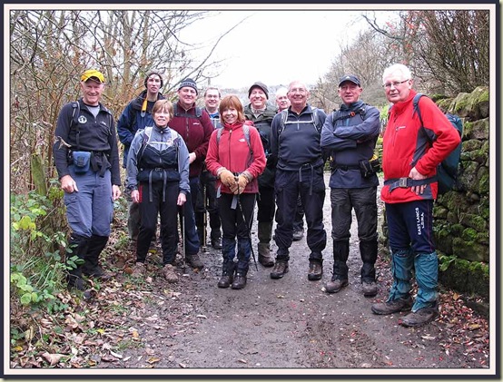 LDWA Plodders setting off from Barley on Stage 8 of the Lancashire Trail