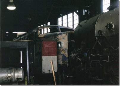 04 Delaware & Hudson Alco PA-1 #18 at the Brooklyn Roundhouse in Portland, Oregon on August 25, 2002