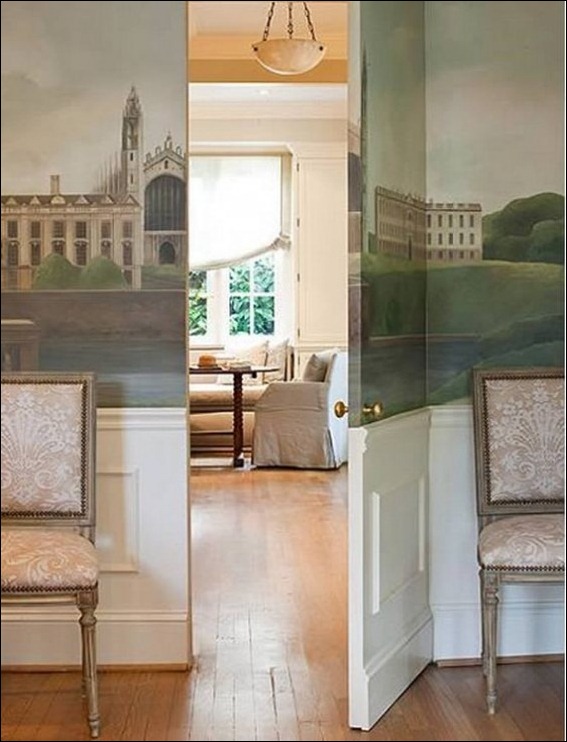 5. Painted Wall Hidden Door