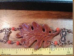 Leather Oak Bracelet