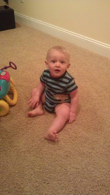 sitting boy
