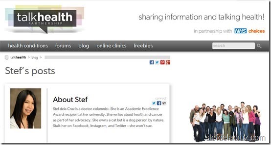 Health Blogger Stef dela Cruz on Talk Health