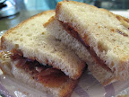 And the winner is....peanut butter, bacon, apple, and hot pepper jelly.