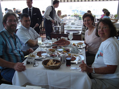 Day2: The group enjoying the wonderful Turkish dinner at Develi  Kebap House