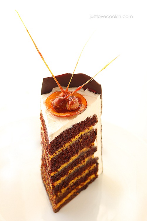 Orange curd chocolate cake 10