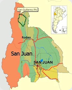 parque nacional san guillermo mapa