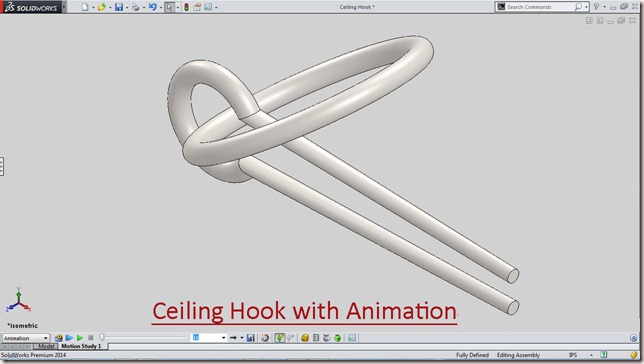 Ceiling Hook with Animation