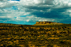 I ørkenen på vei fra New Mexico til Arizona.