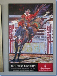 9858 Alberta Calgary Tower - Calgary Stampede poster on Observation deck 9858 Alberta Calgary Tower - Calgary Stampede poster on Observation deck