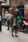 Piling card board on your head