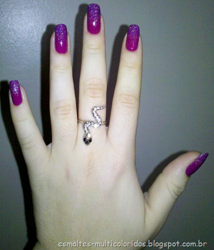 OMBRE NAILS MAGENTA 2