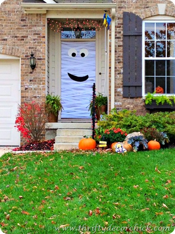 crepe paper mummy door crepe paper mummy door