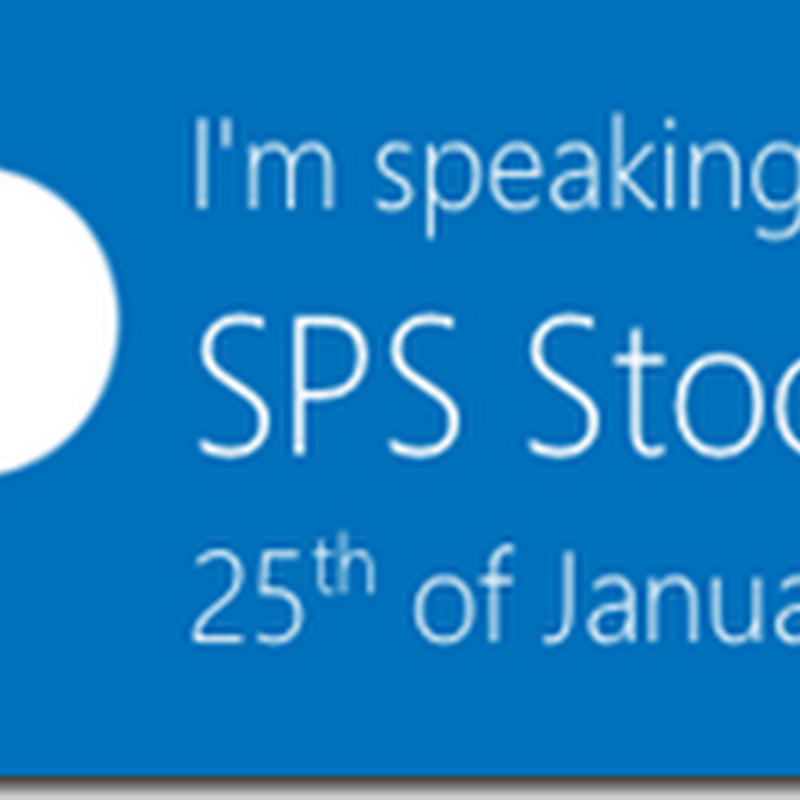 Public speaking: First ever SharePoint Saturday Stockholm, Sweden