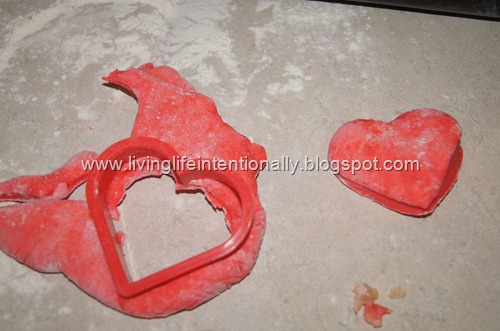 cut out bagels with a cookie cutter cut out bagels with a cookie cutter