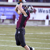 Donny Lisowski makes an interception and returns it for a touchdown.