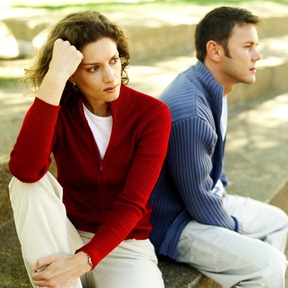 upset couple