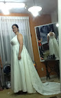 Rosma at a fitting.