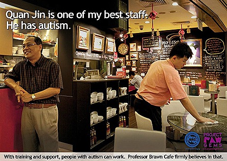 STARBUCKS COFFEE FREE FOR PROJECT RAW GEMS AUTISM AWARNESS FACEBOOK Autism Resource Centre Singapore raise awareness employment
