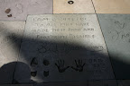 Sid Grauman's footprints at Grauman's Chinese Theatre