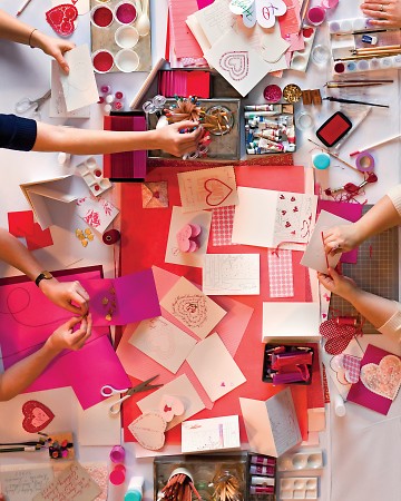 Get crafting-I have a bunch of great Valentine entertaining ideas I want to share with you....