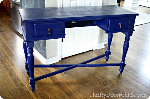 navy blue desk